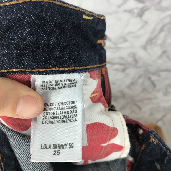 Lucky Brand Lola Skinny Jeans Dark Wash - Picture 7 of 8